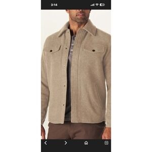 The Normal Brand Mens Legend Jacket Wool Blend Heavy Twill Medium Oak Color